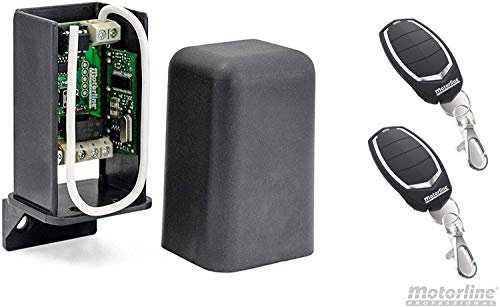 Receptor Universal Profesional Motorline Multifrecuencia MR17 con Dos mandos Originales PORTON COCHERA