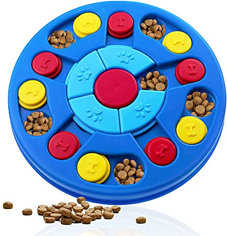 Yoboeew Dog Puzzle Toys Interactive Toy for Puppy IQ Stimulation &Treat Training Games Treat Dispenser for Smart Dogs, Puppy &Cats Fun Feeding (Level 1-3)…
