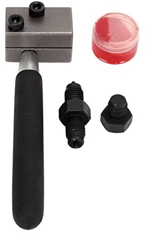 Aramox Kit Attrezzi per Flangere Tubi Freno, Doppia Flangiatura 3/16 Pollici, 45 Gradi, Universale