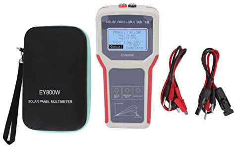Solarpanel-Tester, Intelligentes Solarpanel-Messgerät MPPT-Photovoltaik-Panel-Multimeter mit LCD-Display für Solar-PV-Tests (EY800W)
