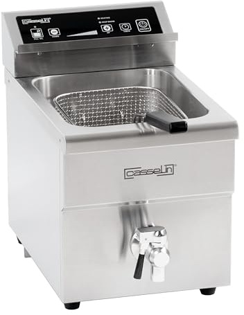 Casselin CFIV8 - Friteuse à induction avec vanne de vidange 8 litres