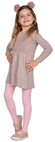 looksy Collants En Microfibre Pour Filles Doux Et Extensibles Collants Durables Pour Uniforme Scolaire Rose Bébé (Rosa) 7-8 Ans