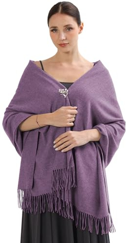 ACNCN Womens Cashmere Scarf Pashmina Shawl Wraps 300g Extra Large Cashmere Thick Scarves for Winter