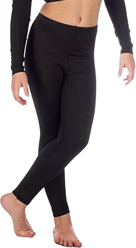 BOOM Prime Womens Shiny Leggings Gym Yoga Dance Footless Stretch Activewear Size S-XXL (as8, Alpha, Black, M/L)