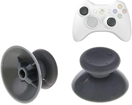 zalati Thumb Grips 2pcs Joystick Cap Thumbsticks Button Cover Compatible with Xbox 360 Controller