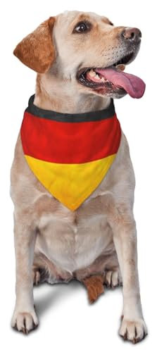 Dreieckiges leichtes Hundehalstuch, deutsche Flagge, Hundehalstücher und Katzen