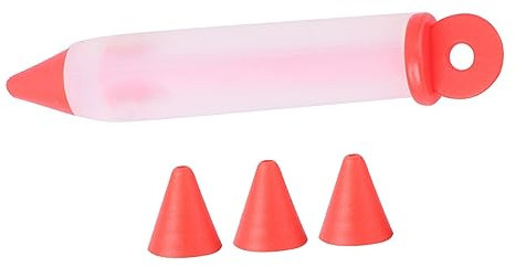 LIFKOME Silicone Piping Pen for Cake Decorating for Writing Cookies and Cupcakes Includes Silicone Baking Tool Cake Decorating Pen and