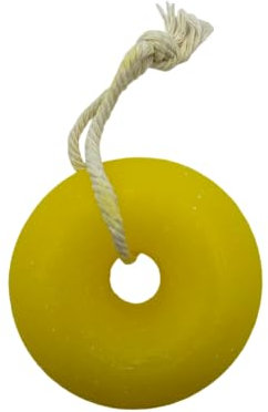 Shampoo Solido per Capelli Grassi a Forma di Ciambella | Artigiano, Ecologico e Naturale | Limone e Salvia | 80 gr. | OSTENATURA