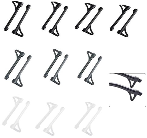 10 Pcs Glasses Ear Grips,Anti-Slip Eyeglasses Retainers Silicone Anti Slip Sleeve, Ear Hook Glasses Leg Sleeve, Anti Fall Leg Sleeve Glasses Glasses Grips Behind Ears Sideburns Fixator Protector.