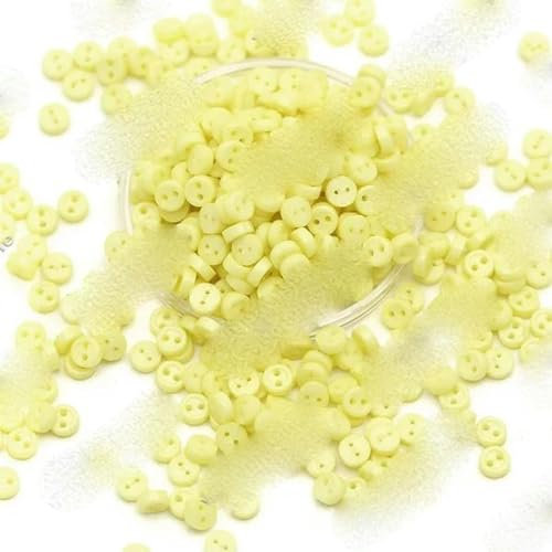 Runde Kunststoffknöpfe für Puppen, dekorative Kleidung, Nähen, Basteln, Scrapbooking, 3 mm, 100 Stück