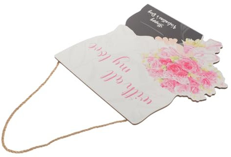 MAGICLULU Hängendes Holzschild Zum Valentinstag Herzförmiges Türdekor Romantische Note