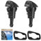 Windscreen Washer Jets,2PCS Car Front Windscreen Washer Tube Nozzles,Wiper Windshield Car Jet Washer,Windshield Washer Water Nozzle Spray,5303833AA 5116079AA Washer Spray Jet Kit with Rubber Gasket