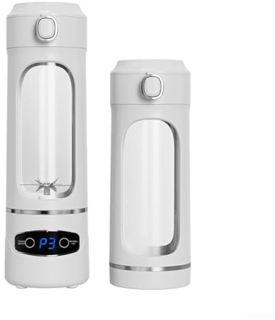 Exprimidor portátil, licuadora USB de 600 ml con 12 cuchillas de acero inoxidable, mini licuadora recargable para batidos (12)