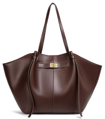 FJZFXKZL Tote Bag Damen, Large Shoulder Handbag Mit Abnehmbarer Schlaufe, Shopper leder Tasche Groß handtaschen für die schule Arbeit Reisen Shopping