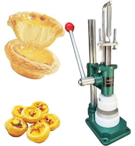 Manual Pie Press Machine with Mold for Baking Egg Tarts, Cheese Tarts, and Cookies