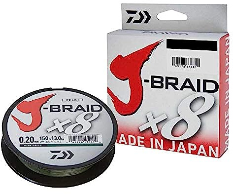 Daiwa J-Braid 8 Braid 300m Multicolor - geflochtene Angelschnur