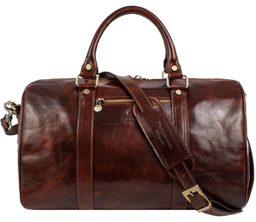 Reisetasche aus Leder - Weekender Herren und Damen - Hochwertige Reisetaschen - Edel & Elegant - Time Resistance
