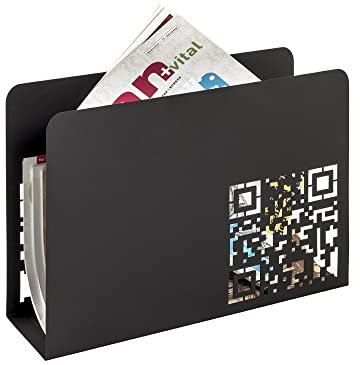 HAKU Möbel Perchero negro, metal, metal - Dim.: AN 35 cm x AL 26 cm x P 10 cm, Estilo: Moderno