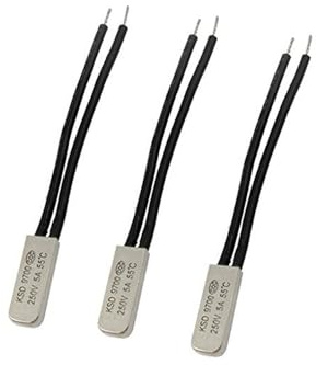 Aihasd 3PCS KSD9700 5A 250V 45 Degree Celsius (N.C.) Bimetal Thermostat Temperature Control Switch