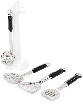 Odoria Miniature 1/12 Ustensiles de Cuisine Accessoire Maison de Poupée, Blanc