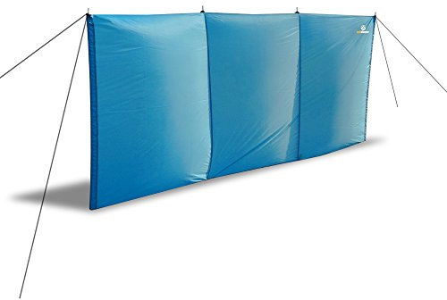 outdoorer Strand-Windschutz Aeolus II - idealer Wind- und Sichtschutz für Strand und Garten, 3m x 1,3m, inkl. Sandheringe, UV 60, leicht, kleines Packmaß