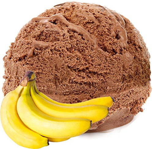 Schoko- Banane Geschmack für Speiseeis Gino Gelati Eispulver Softeispulver für Ihre Eismaschine (333 g)