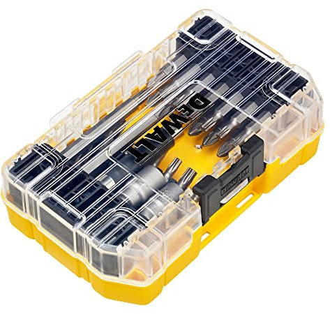 DEWALT DT70702 40 Piece Impact Screwdriver Bit Set + Tough Case Fits TStak Caddy, Black