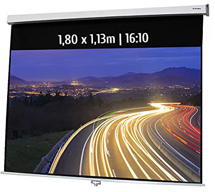 Ecran de Projection Manuel 1,80 x 1,13m - Format 16:10