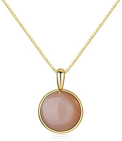 COAI Damen 925s Halskette mit Medaillon Anhänger aus Edelsteine
