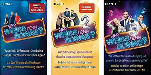 Band 1-3 der  Wer weiss denn sowas?  Trilogie der Fernsehserie des ARD