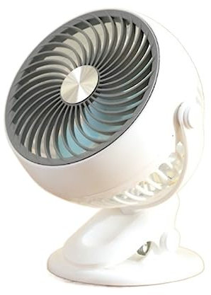Ventilador Silencioso Ventilador Portatil Clip En El Ventilador Mute Personal Portable Fan 3 Speed ​​​​Ajustable USB Recarga Para Acampar En Casa Ventilador Pequeño ( Color : G , Size : 21*14cm )