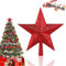 SPERMUOY Punta de árbol de Navidad, 20 cm, estrella para árbol de Navidad, estrella para decoración de árbol de Navidad