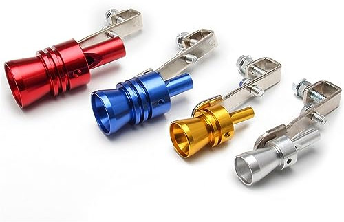 Universal Auto Turbo Sound Whistle Fahrzeug Refit Gerät Sound Simulator Auto Turbmuffler Auspuffrohr Turbo Sound Whistle Abgasrohrleitungen (Color : Rot, Größe : XL)