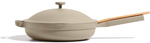 Our Place Large Always Pan 2,0–32 cm (3,8 L) nonstick, giftfri keramisk köksredskap | Patenterad 10-i-1 aluminiumstekpanna | Säker för ugn, induktion och alla hällar upp till 232 °C | Ånga | Patenterad 10-i-1 keramisk stekpanna med lock och spatel; giftfri nonstick, induktionskompatibel, ugnssäker till 232 °C