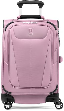 Travelpro Maxlite 5 Softside erweiterbares Handgepäck mit 4 Spinnerrädern, Leichter Koffer, Herren und Damen, Orchideenrosa-Lila, kompaktes Handgepäck, 55x35x23 cm