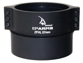 EPARMS RotoClip Adapter mit Bajonett-Aufnahme für Wärmebild- und Nachtsichteräte - für Zieloptik/Zielfernrohr BZW. Vorsatzgerät (Wärmebildkamera/Nachtsuchgerät) - robust & schussfest (57 mm)