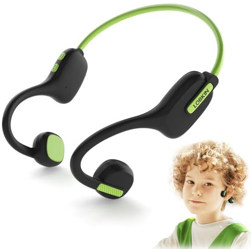 Cuffie Conduzione Ossea per bambini Open Ear, Bluetooth 5.3 Auricolari Conduzione Ossea Wireless Leggere per bambini IPX5 Impermeabili con Microfono per Scuola, Casa e Attività per Ragazzi Ragazze