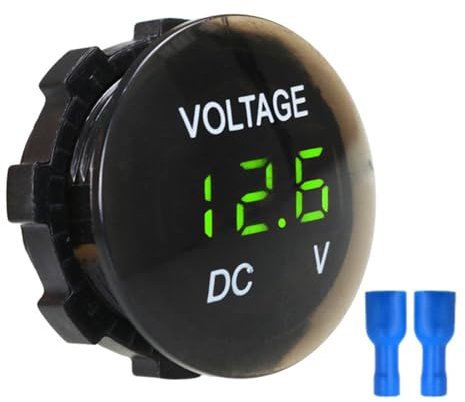 DC 12V-24V LED Pannello digitale Voltmetro Amperometro Tester di tensione Display impermeabile for rilevatore di camion for barche moto for auto (Color : Green)