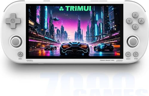 TRIMUI SMART PRO Retro Handheld Spielkonsole 64G mit 12000+ Spielen, 4.96-Zoll Linux System Retro-Arcade A133P Processor Handheld Emulator Videospieler für Kinder Erwachsene