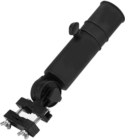 Sicheii Golfwagen-Regenschirm-Halterung, Verstellbarer Schirmhalter für Golfwagen, Universal-Golf-Trolleyschirmhalter, Klemmständer für Angeln, Strandstuhl, Kinderwagen, Rollstuhl