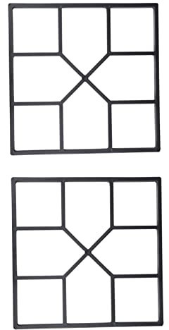 Parliky 2stücke Pflasterform Aus Kunststoff Für Beton Zementformen Diy Wegformer Trittsteinpflaster Gartenpfad Maker Manuell