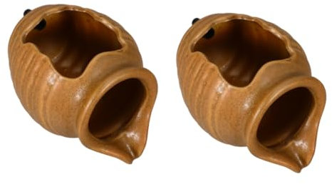 BESPORTBLE 2 Stücke Vintage Keramik Glas Fisch Tank Wasserfall Dispenser Wasser Funktion Brunnen Für Outdoor Hof