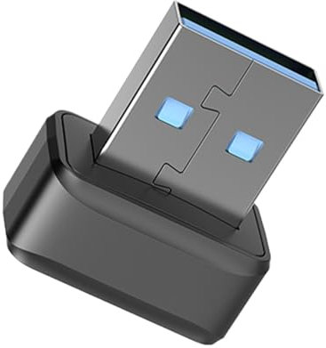 Lettore di impronte digitali USB | Lettore di chiavi di corrispondenza veloce per l'accesso sicuro al PC | Blocco di sicurezza touch a 360 gradi per laptop e computer Lettore di chiavi di impronte