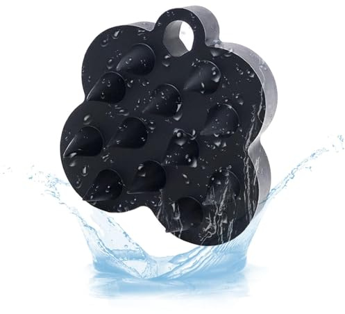 Spazzola per shampoo per capelli, in silicone, massaggiante per cuoio capelluto, spazzola massaggiante per capelli, in silicone, per famiglia, amici, bambini
