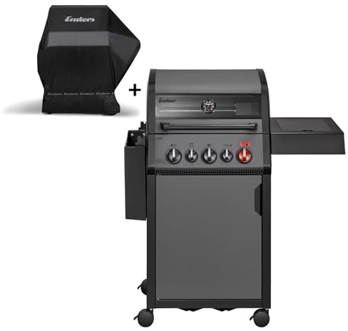 Enders Gasgrill Hyde 3 SIKR Turbo, schwarz, inkl. Wetterschutzhülle