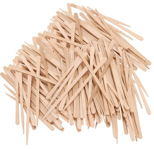 CHUENKUK 1200 Bastoncini in Legno per Ceretta, 8,8 x 0,5 cm, Spatole Monouso per Depilazione di Sopracciglia, Viso e Corpo