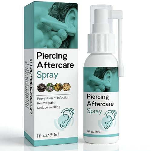 Piercing Cleaner for Piercings - Piercing Cleaner-Piercing Cleaning Solution - Gentle Ear Aftercare Cleaning Fluid –Soothing for Ears, Nose, Tongue & Navel | Safe | Promotes Hygiene