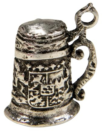 Alpenflüstern Ansteck-Pin Bierkrug - Trachten-Anstecker, Trachtenschmuck für Damen und Herren (in traditionellen Farben) API136