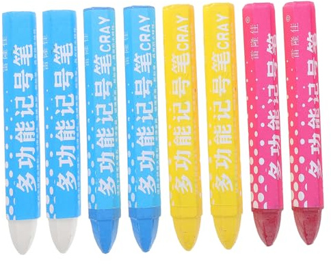 BATHVEVE 8 Pièces Crayon de Marquage pour Pneus Marqueur Rayures avec pour Voitures Crayon de Peinture Portable pour Inspection et Dessin sur Surfaces