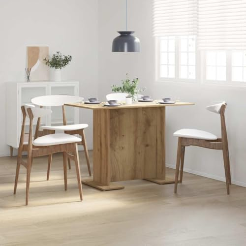 WKIEQACO Esstisch Artisan Eiche 110x60x75cm Holztisch Küchen- & Esszimmertische